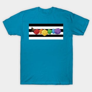 Pride Dice Straight Ally Flag T-Shirt